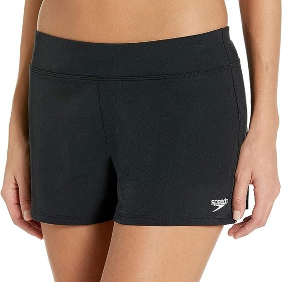 Women's Speedo  Endurance + Short Swim Bottom (Black 6 ) - Picture 1 of 2
